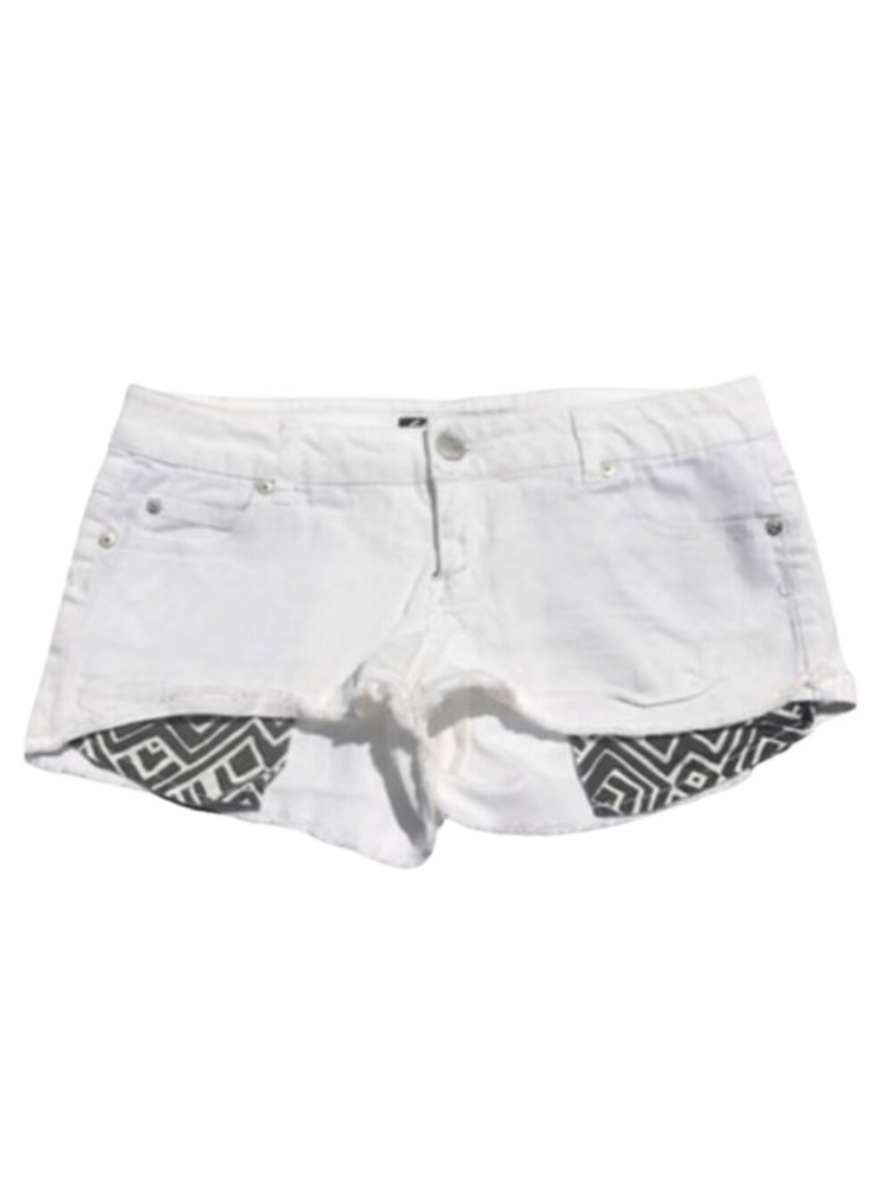 Celebrity Pink White Jean Shorts